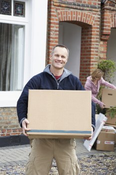 Packing boxes and supplies for a home move in Finsbury Park