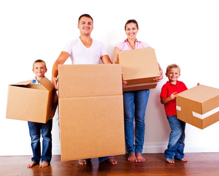 Removal team planning a move in a busy Finsbury Park street