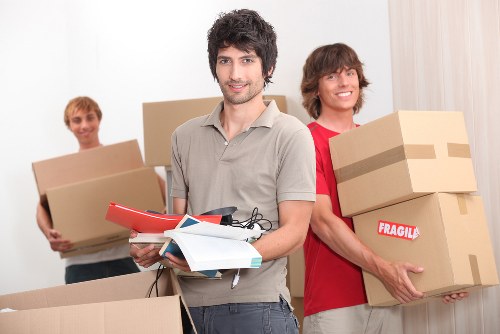 Prepared moving boxes and furniture for a Finsbury Park relocation
