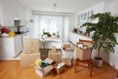 Packing and furniture transport for a home move in North London