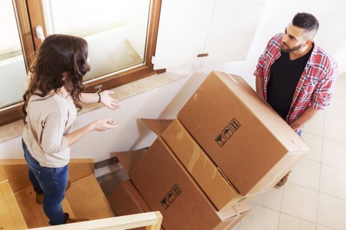 Furniture being loaded carefully during a Finsbury Park home move