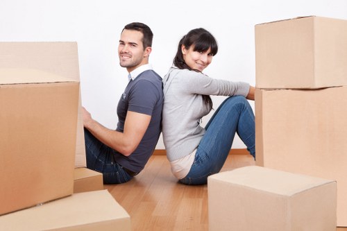 Professional removals team assisting with office relocation in Finsbury Park
