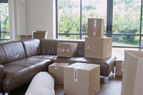 Furniture dismantling and loading during an office move